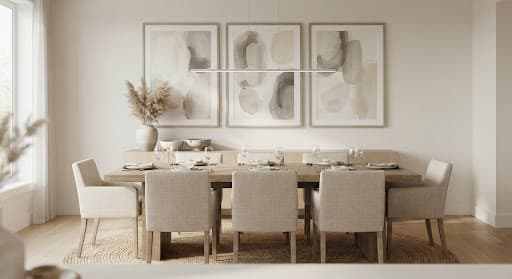 Dining room triptych