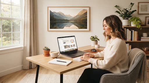 Home office mockup